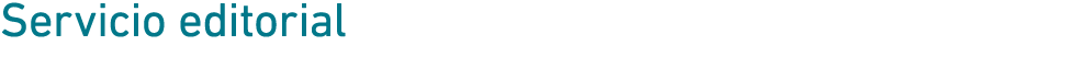 Servicio editorial