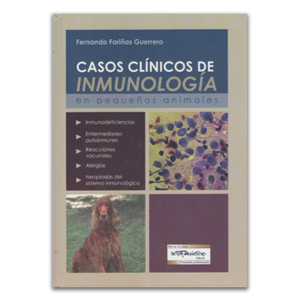 Portada del libro Casos clínicos de Inmunología en pequeños animales de Fariñas