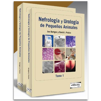 Portada del libro Nefrología y urología en pequeños animales (2 tomos) de Batges