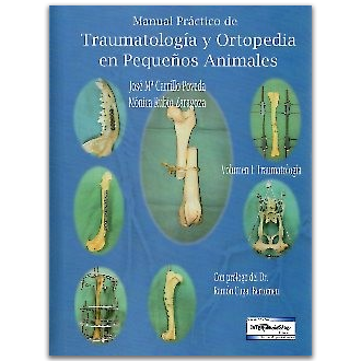 Portada del libro Traumatologia y ortopedia en pequeños animales de Carrillo Poveda
