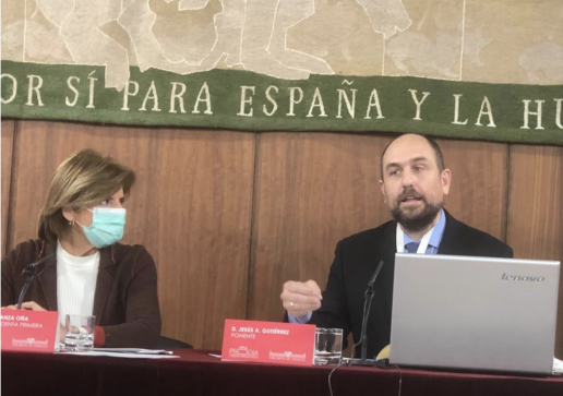 AXON COMUNICACION, Charla de Jesús A. Gutiérrez para PRODIA en el Parlamento de Andalucía
