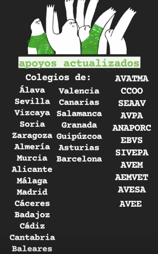 AXON COMUNICACION, Manifestación 3 de abril: apoyos actuales