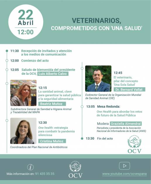 AXON COMUNICACION, ‘Veterinarios, comprometidos con Una Salud’, lema de la OCV para celebrar el Día Mundial de la Veterinaria