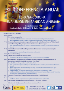 AXON COMUNICACION, La Fundación Vet+i celebrará en julio su XIII Conferencia Anual bajo el título «España-Europa. Una unión en sanidad animal»