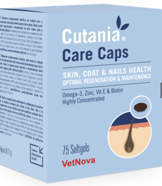 Cutania® Care Caps último lanzamiento de la línea dermatológica de Vetnova