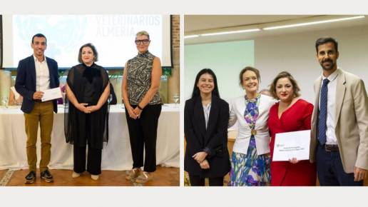 Dos investigaciones de la UCO, premiadas por los colegios oficiales de veterinarios de Almería y Zamora