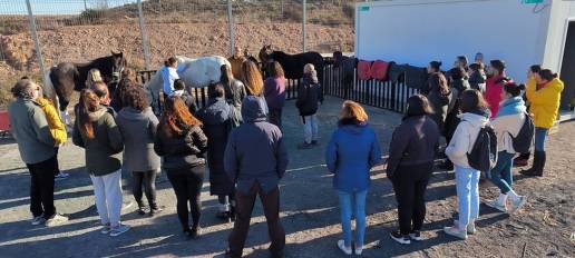 El alumnado del Máster en Intervención Asistida con Animales participa en Murcia en un taller de hipoterapia