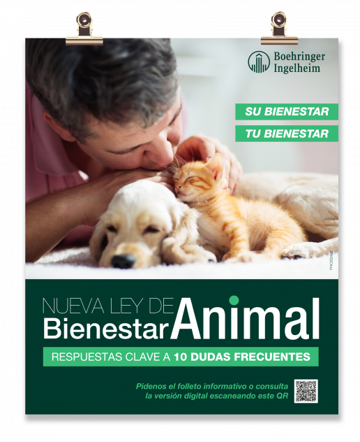 “Respuestas clave a las 10 dudas más frecuentes sobre la Nueva Ley de Bienestar Animal”: nueva campaña de Boehringer Ingelheim de soporte al profesional veterinario