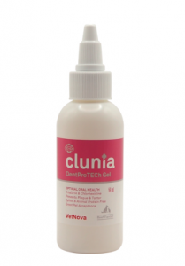 Bajo el eslogan de “Cuando el rosa es más que un color” VetNova da un giro a su línea odontológica CLUNIA® presentando el nuevo CLUNIA® DentProTECh Gel.