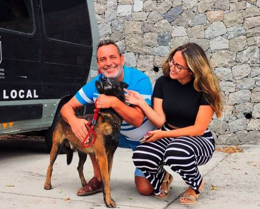 Seal, el pastor belga de la Policía Local de Las Palmas de Gran Canaria dedicado a buscar drogas, se jubila