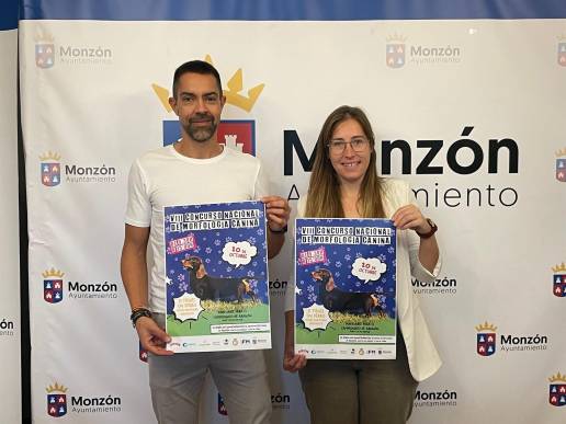 Monzón (Huesca) espera a un centenar de perros el 20 de octubre en la VIII Concurso Nacional de Morfología Canina