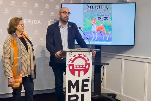 Unos 800 perros participan este fin de semana en la Exposición Nacional e Internacional Canina de Mérida