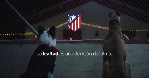 El Atlético promueve la adopción responsable de mascotas en su campaña de Navidad 'Comandante y Cartón'