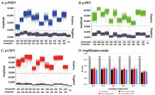 Desarrollo de una RT-PCR digital de triple cristal para la detección de PHEV, PRV y CSFV