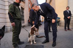 La Comunidad de Madrid, reconocida por el trabajo de sus unidades caninas tras la DANA de Valencia