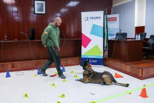 La Fguma celebra un curso sobre aplicación de perros policía en el ámbito jurídico y policial