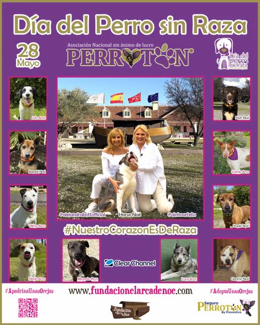 Ainhoa Arteta y Alejandra Botto abanderan el DÍA DEL PERRO SIN RAZA en España Asociación Nacional sin ánimo de lucro Perrotón