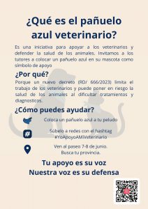 La marea azul: un pañuelo como símbolo de unidad en la lucha veterinaria