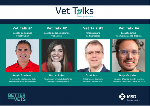 MSD Animal Health continúa impulsando su campaña “Better with Vets: la salud de las mascotas, mejor con los veterinarios” mediante sus charlas “VetTalks: voces que inspiran”