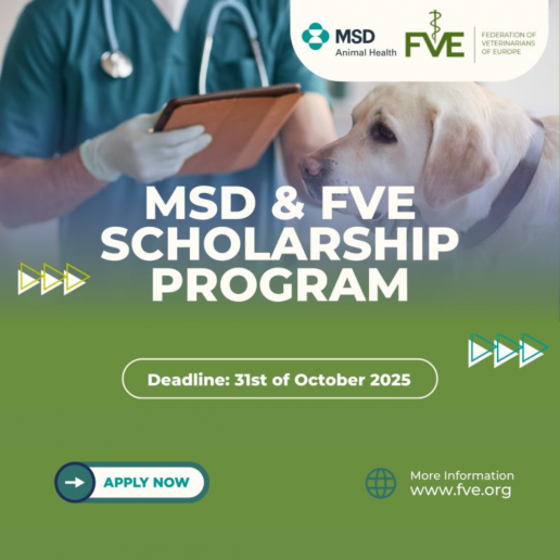MSD Animal Health y la Federación de Veterinarios de Europa (FVE) cierran hoy el plazo para aplicar a su programa de becas para veterinarios para el curso 25-26