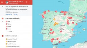 SEO/BirdLife publica un mapa de la gripe aviar en España: unos 50 episodios que afectan a una veintena de especies
