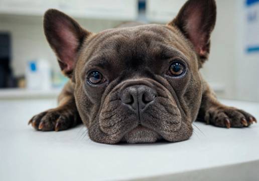 Características de la película lagrimal en bulldogs franceses frente a perros no braquicéfálicos