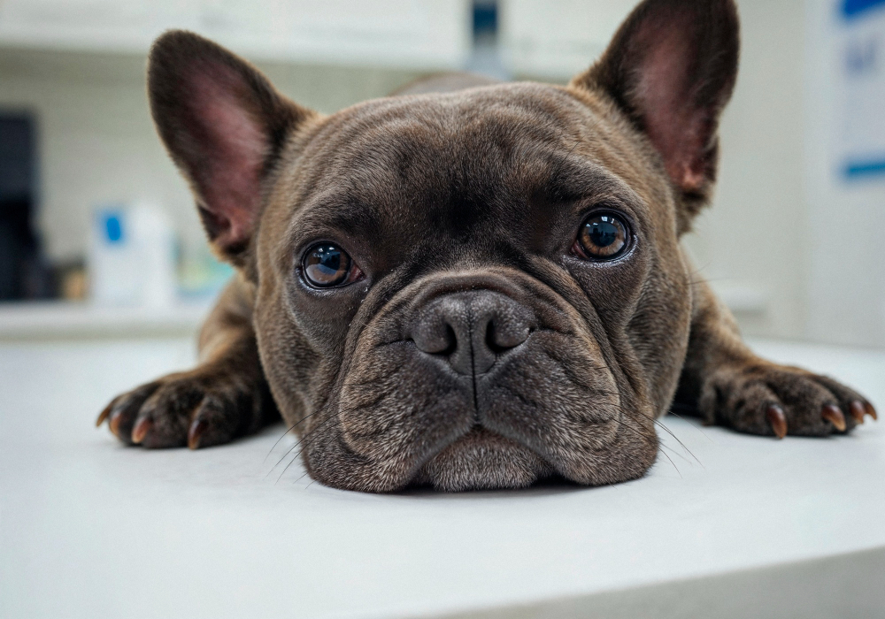 Características de la película lagrimal en bulldogs franceses frente a perros no braquicéfálicos