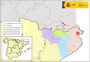 Actualización de la situación epidemiológica de la Dermatosis Nodular Contagiosa