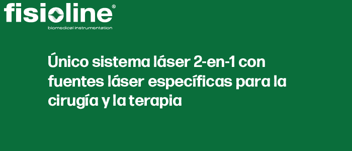 Fisioline: láser 2-en-1 con fuentes láser específicas para la cirugía y la terapia Fisioline: láser 2-en-1 con fuentes láser específicas para la cirugía y la terapia