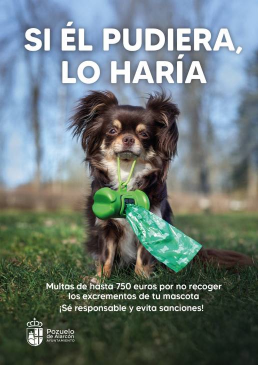 El Ayuntamiento relanza la campaña para recoger excrementos caninos y avisa de multas de hasta 750 euros
