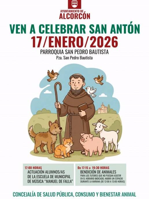 La localidad celebra San Antón con una jornada de convivencia este sábado para fomentar el bienestar animal