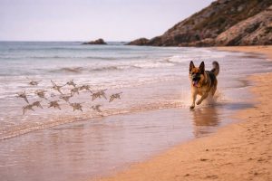 Urdaibai Bird Center alerta de la "amenaza" que suponen los perros sueltos para las aves de Urdaibai (Bizkaia)