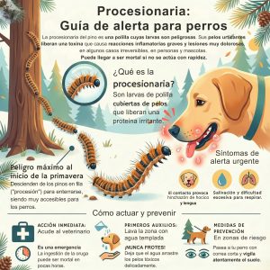 El Colegio de Veterinarios adelanta las recomendaciones ante la presencia de procesionaria por episodios de viento