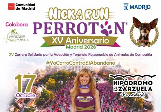 Perrotón Madrid 2026: tu dorsal personalizado como veterinario del Colegio de Veterinarios de Sevilla