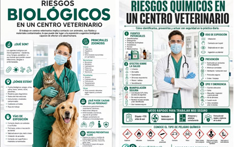 El CVCV pone el acento sobre la prevención de los riesgos químicos y biológicos en un centro veterinario