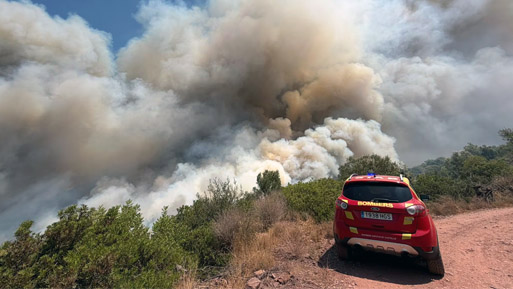 El COVCS se pone a disposición de la Generalitat ante el grave incendio en la Vall´Duixó