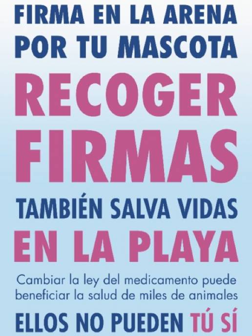 El Colegio de Veterinarios de Málaga, AMVEAC y AEMAVE llevarán a las playas la recogida de firmas de la ILP del Medicamento Veterinario