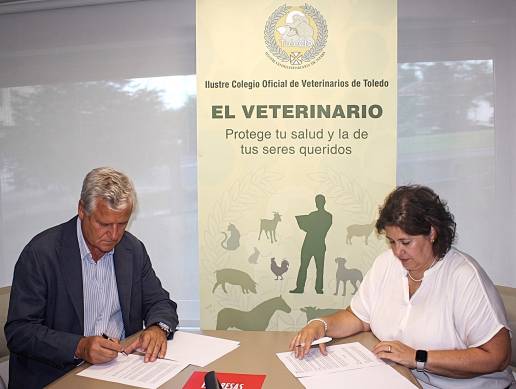 El Colegio de Veterinarios de Toledo y Cáritas Diocesana firman un convenio de colaboración para impulsar acciones sociales en la provincia