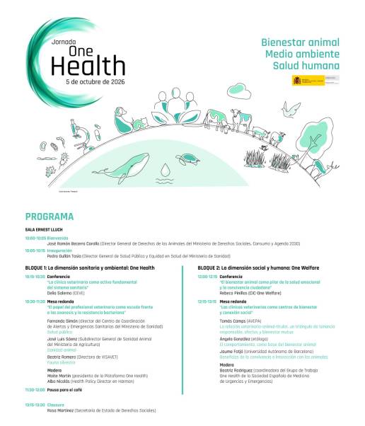 Jornada One Health organizada por el Ministerio de Derechos Sociales, Consumo y Agenda 2030