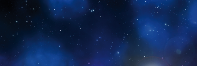 3D space background with fictional planet