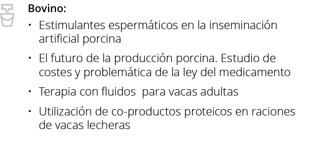 Bovino: Estimulantes espermáticos en la inseminación artificial porcina El futuro de la producción porcina  Estudio d   