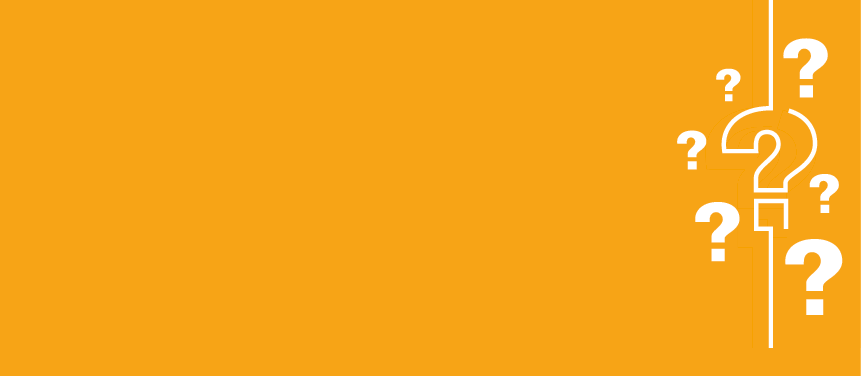 orange question mark background with text space