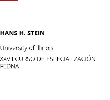 Hans H  Stein  University of Illinois XXVII CURSO DE ESPECIALIZACIÓN FEDNA
