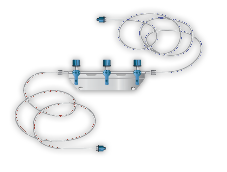 Bag of intravenous antibiotics and plastic infusion set  System for intravenous infusions with a converting device   Tube and blood collection set  Vector