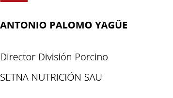 Antonio Palomo Yag e Director Divisi n Porcino SETNA NUTRICI N SA