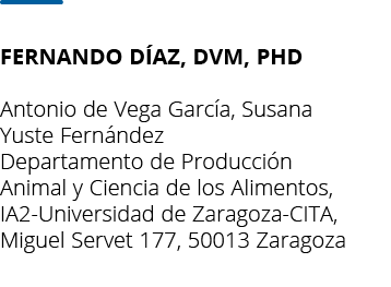 Fernando D az  DVM  PhD  Antonio de Vega Garc a  Susana Yuste Fern ndez Departamento de Producci n Animal y Ciencia d   
