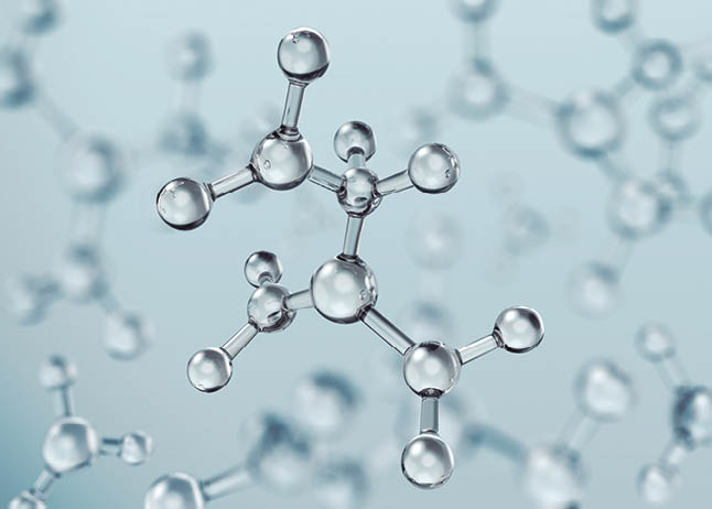 molecule or atom  Abstract atom or molecule structure for Science or medical background  3d illustration 