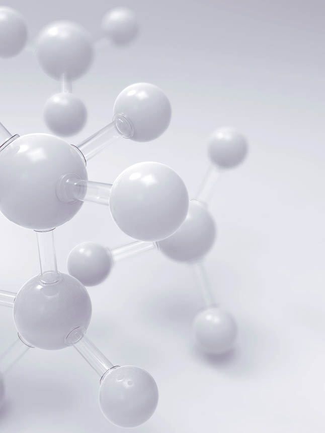 DNA molecules or atom  Abstract atom or molecule structure for Science or medical background with copy space  3d illustration 