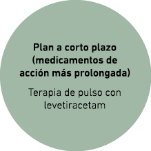 Plan a corto plazo (medicamentos de acci n m s prolongada) Terapia de pulso con levetiracetam