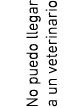 No puedo llegar a un veterinario